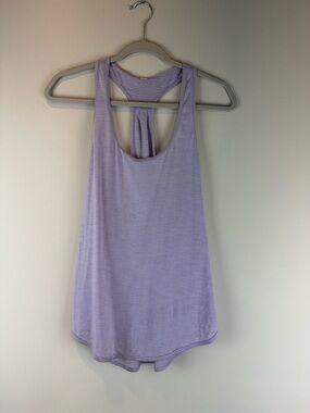 LuLuLemon Purple Stripe Racerback 105F Singlet Athletic Athleisure Tank Top 6
